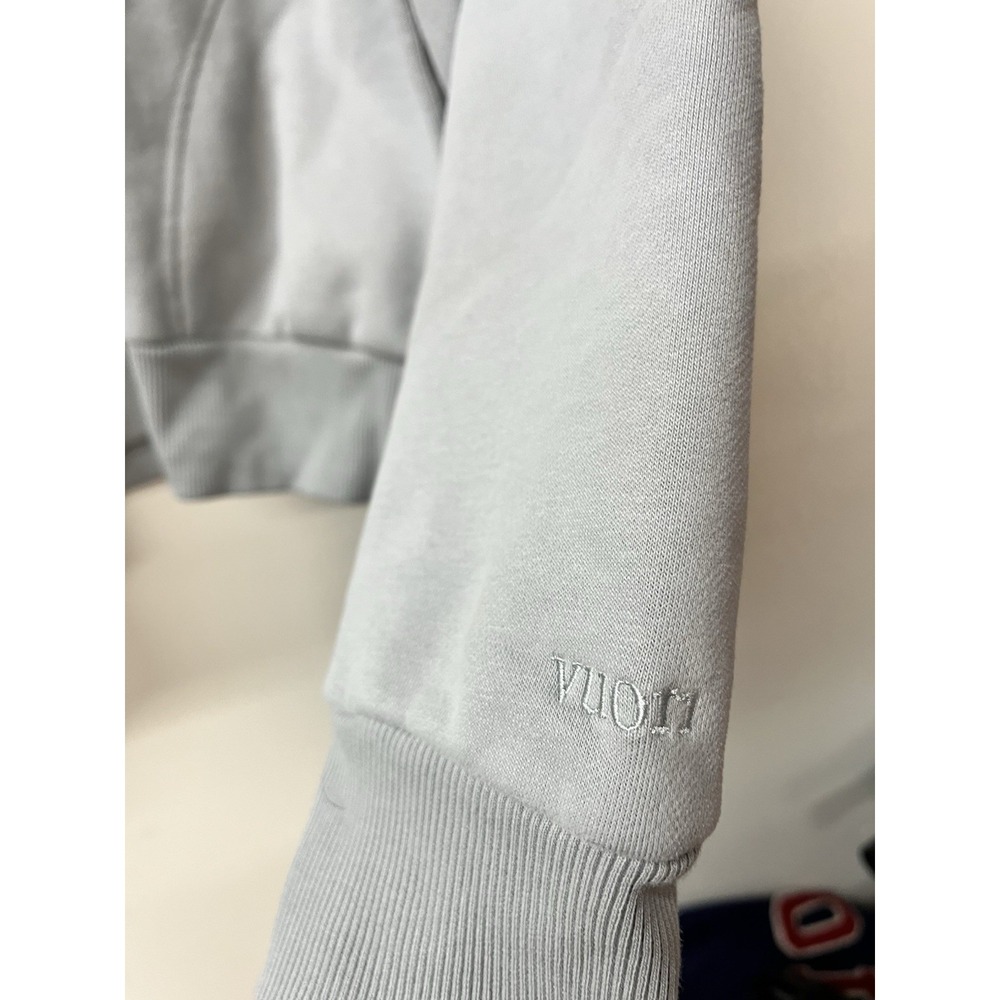 Vuori Restore Half Zip Hoodie Blue Gray Athleisure Women's Size Large - Picture 3 of 7